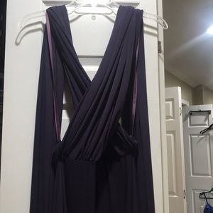 Adjustable Mori Lee Bridesmaid dress (eggplant)